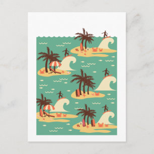 Carte Postale Carton de surf Illustration II