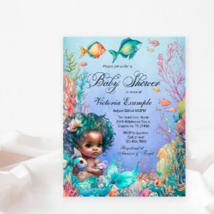 Carte Postale Carton d'invitation à une baby shower sur le thème