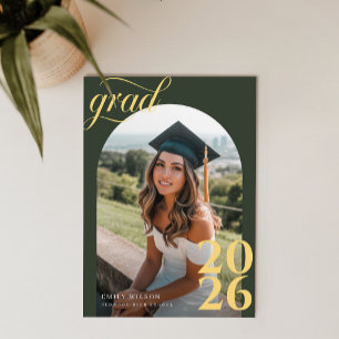 Carte Postale Carton d'invitation à une fête de fin d'études ave