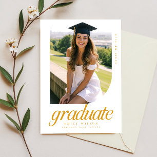 Carte Postale Carton d'invitation à une fête de remise de diplôm