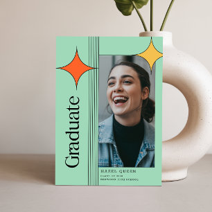 Carte Postale Carton d'invitation élégant rétro pour la fête de 