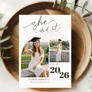 Carte Postale Carton d'invitation moderne pour une fête de remis