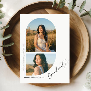 Carte Postale Carton d'invitation photo élégant pour une fête de