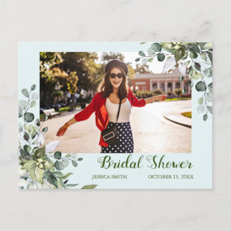 Carte Postale Carton d'invitation PHOTO pour une Baby Shower Euc