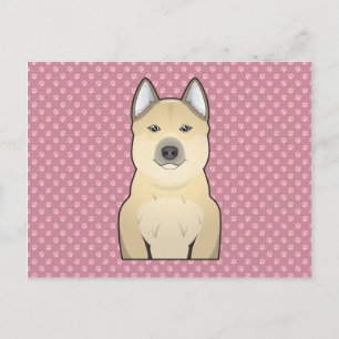 Carte Postale Carton norvégien de Buhund