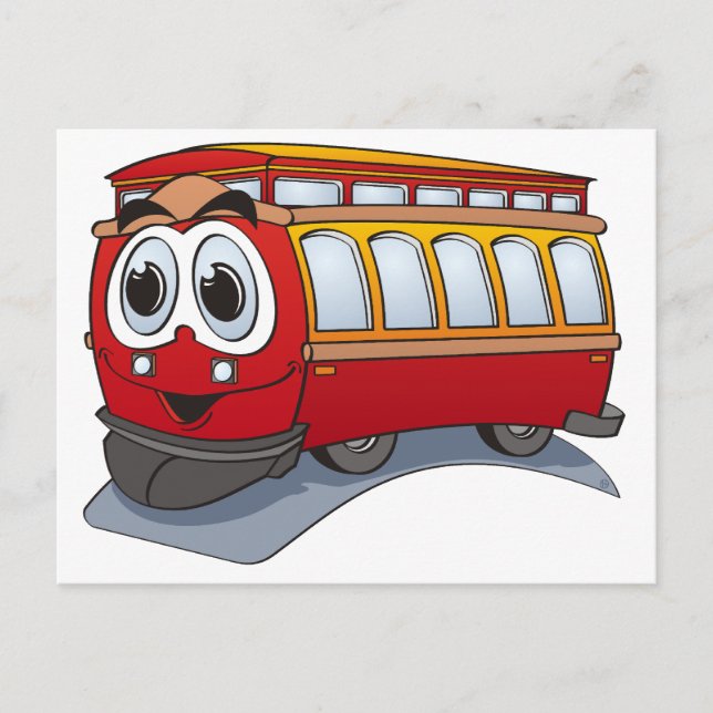 Carte Postale Carton Red Trolley (Devant)