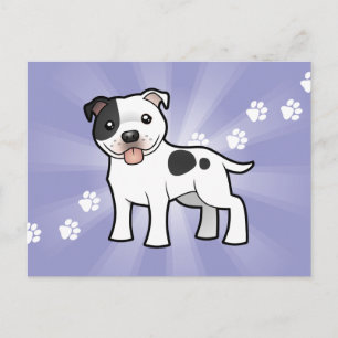 Carte Postale Carton Staffordshire Bull Terrier