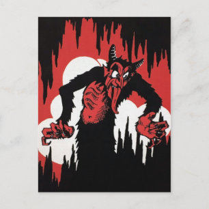 Carte Postale Carton vintage Krampus