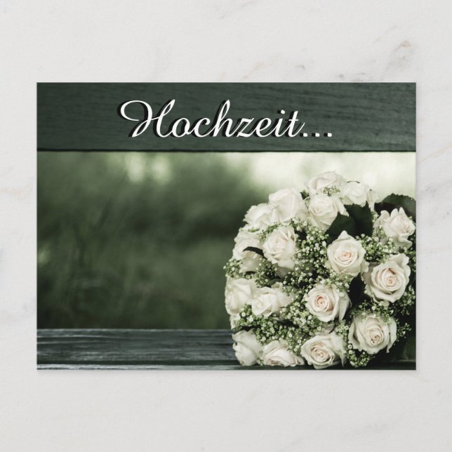 Carte Postale Cartons d'invitation de mariage élégants (Devant)