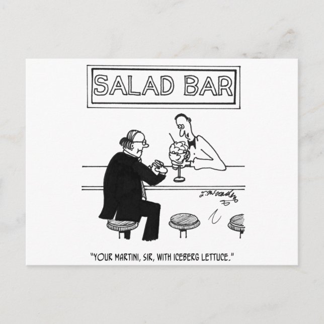 Carte Postale Cartoon à salade 4257 (Devant)