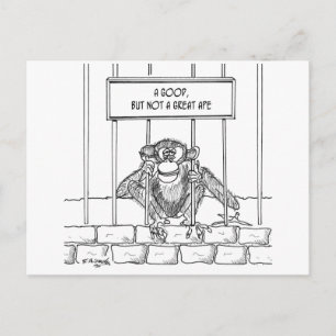 Carte Postale Cartoon Ape 1537