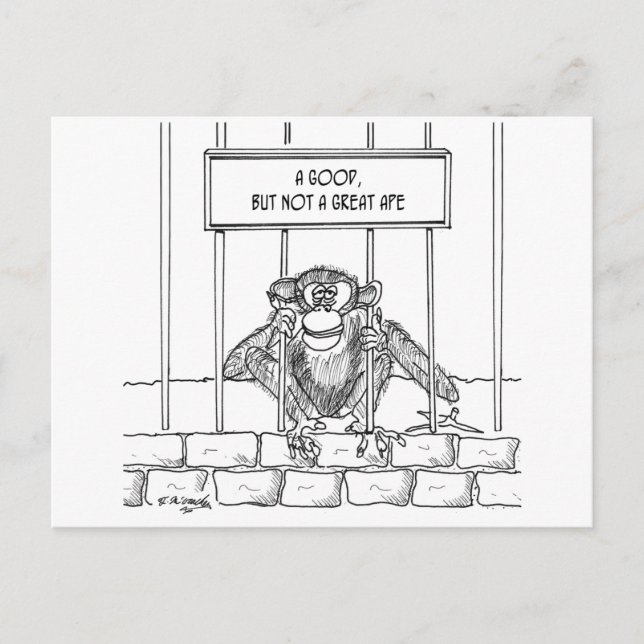 Carte Postale Cartoon Ape 1537 (Devant)