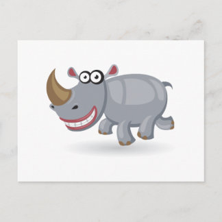 Carte Postale Cartoon baby Rhino