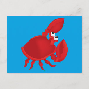 Carte Postale Cartoon crab