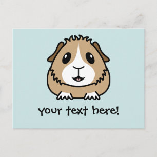 Carte postale Cartoon Guinea Pig