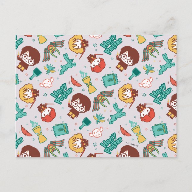 Carte Postale Cartoon HARRY POTTER™ Créatures et sorts Motif (Devant)