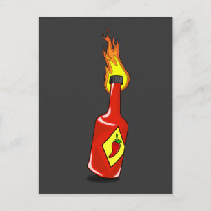 Carte postale Cartoon Hot Sauce
