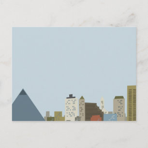 Carte Postale Cartoon Memphis