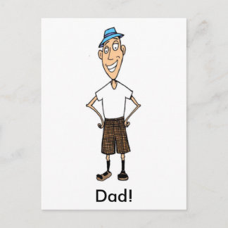 Carte Postale Cartoon papa