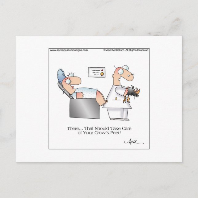 Carte postale Cartoon PIEDS DE CROW (Devant)