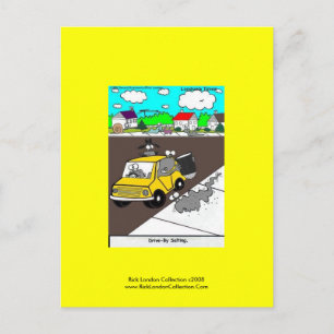 Carte postale Cartoon Slug/Snail "Drive By Saling"