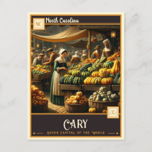 Carte Postale Cary, Caroline du Nord   VINTAGE