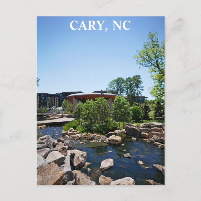 Carte Postale Cary North Carolina Downtown Park Travel (Devant)