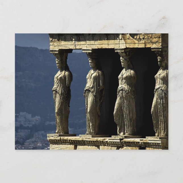 Carte Postale Caryatids, Acroplis, Athens (Devant)