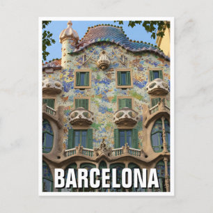 Carte Postale Casa de Barcelone Batllo Espagne Voyage