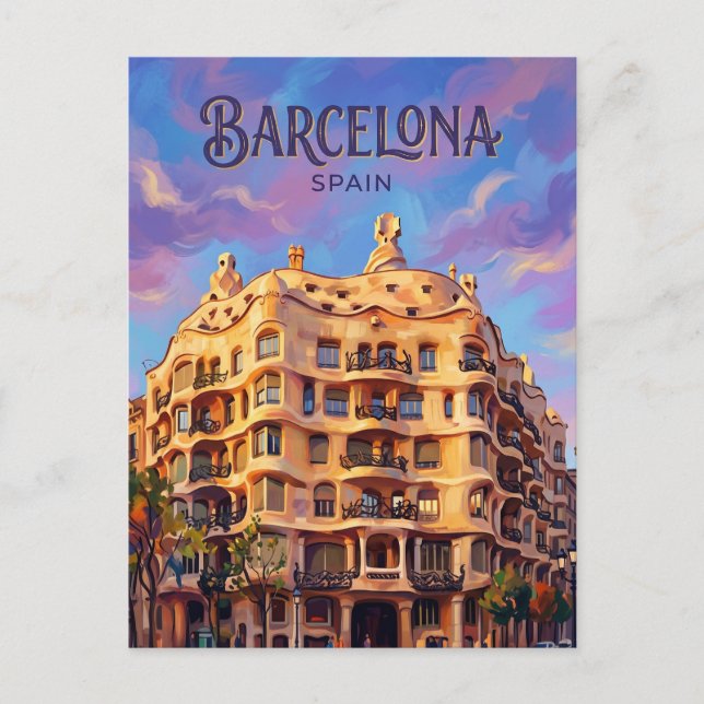 Carte Postale Casa Milà (La Pedrera) Espagne (Devant)
