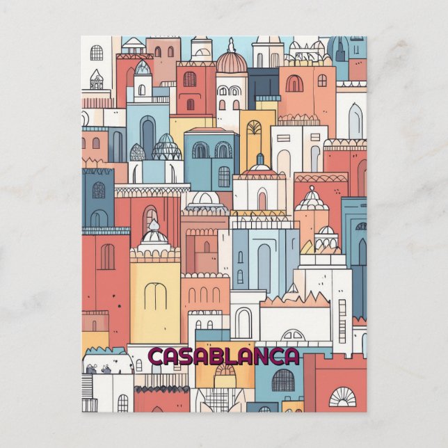 Carte Postale Casablanca Travel (Devant)