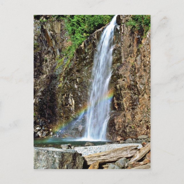 Carte Postale Cascade à courant élevé (Devant)