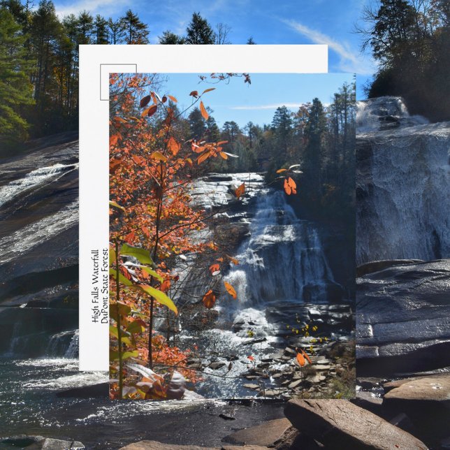 Carte Postale Cascade Blue Ridge Mountains High Falls Automne (Créateur téléchargé)