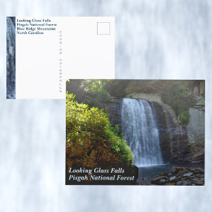 Carte Postale Cascade Blue Ridge Mountains Regard Glass Falls