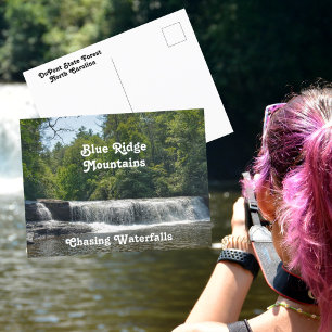 Carte Postale Cascade Caroline du Nord Montagnes Blue Ridge