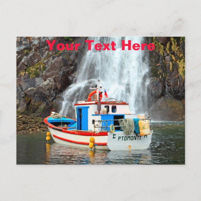 Carte Postale Cascade Chili personnalisable (Devant)
