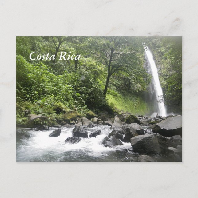 Carte Postale Cascade, Costa Rica (Devant)