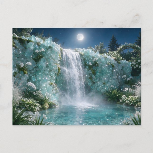Carte Postale Cascade d'aquamarine de mars (Devant)