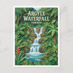 Carte Postale Cascade d'Argyle Roxborough Trinité-et-Tobago
