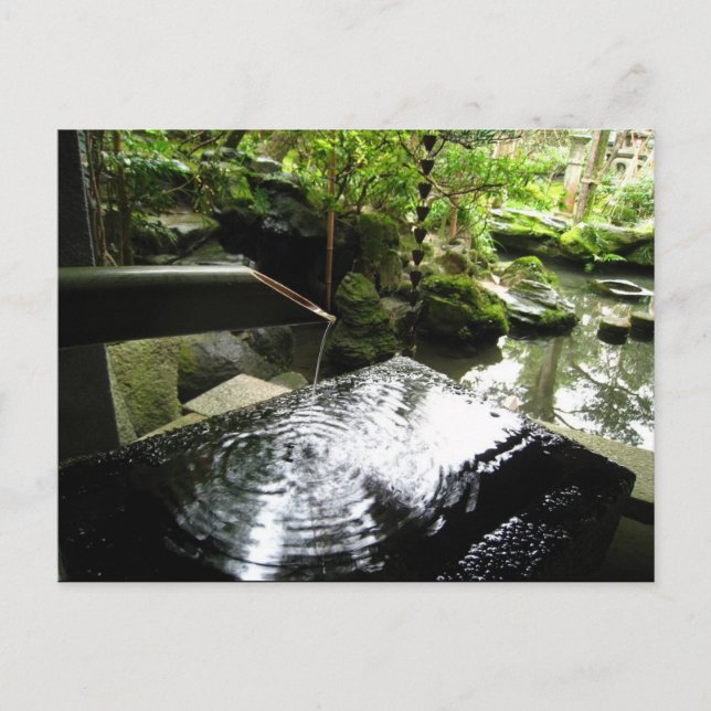 Carte Postale Cascade de Bambou au Japon (Devant)