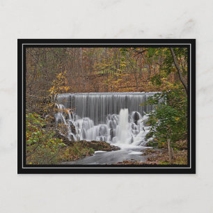 Carte Postale Cascade de bois et feuillage d'automne
