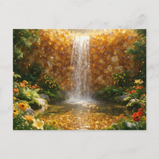 Carte Postale Cascade de citrine de novembre