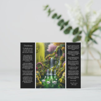 Carte Postale Cascade de Desiderata : Arches Florales, Baisées L