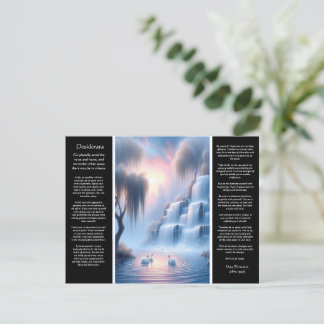 Carte Postale Cascade de Desiderata au calme Pastel Hues