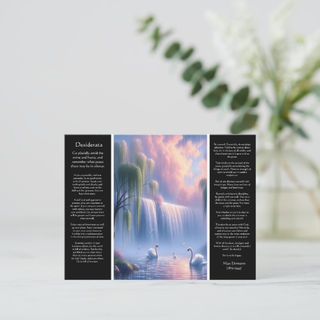 Carte Postale Cascade de Desiderata : Pastel Sky Dreams (Debout devant)