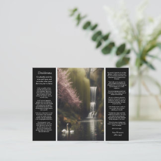 Carte Postale Cascade de Desiderata : Romance dans la fleur des