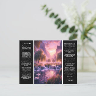 Carte Postale Cascade de Desiderata : Sanctuaire de cygne romant