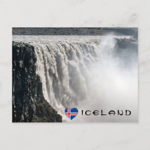 Carte Postale Cascade de Dettifoss dans le parc national de Vatn