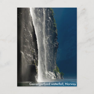 Carte Postale Cascade de Geirangerfjord, Norvège