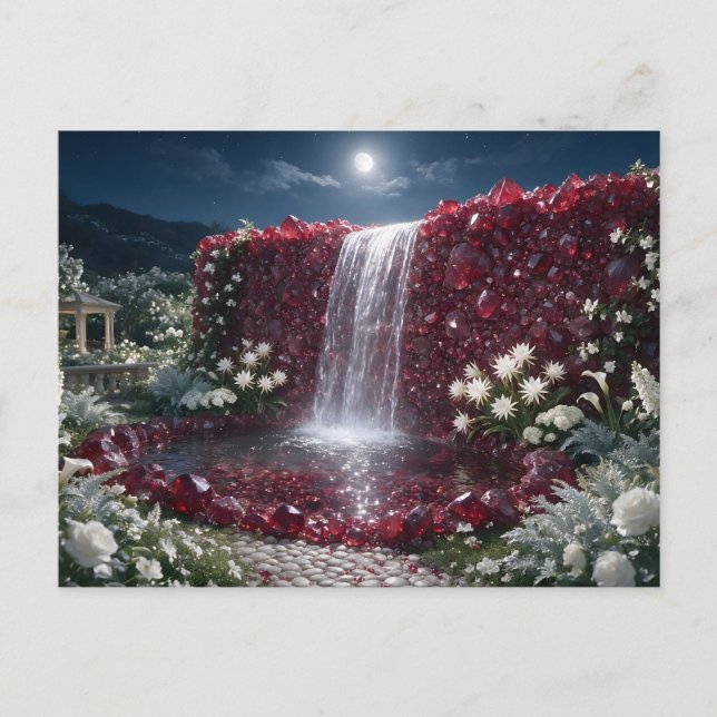 Carte Postale Cascade de grenat de janvier          (Devant)